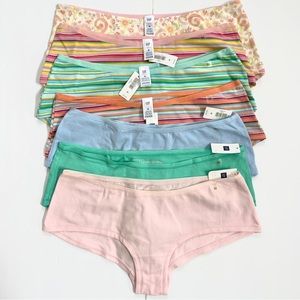 7 Pairs of NEW GAP Ultra Low Rise Cheeky Hipster Briefs Underwear Panties (M)
